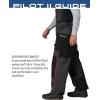imageFROGG TOGGS Mens Pilot II Guide Waterproof Breathable Rain BibBlackCharcoal