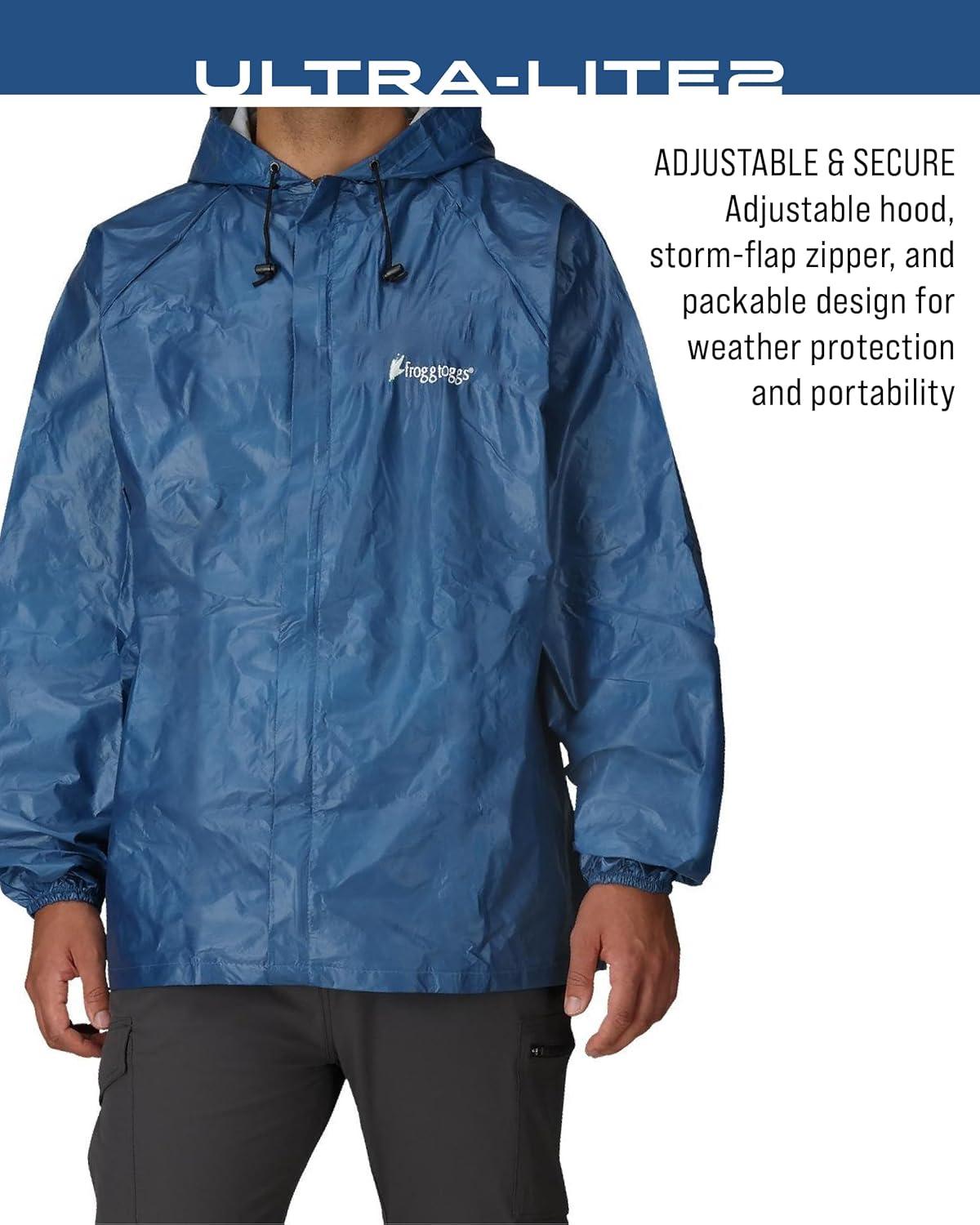 imageFROGG TOGGS mens Ultralite2 Waterproof Breathable Rain JacketBlue
