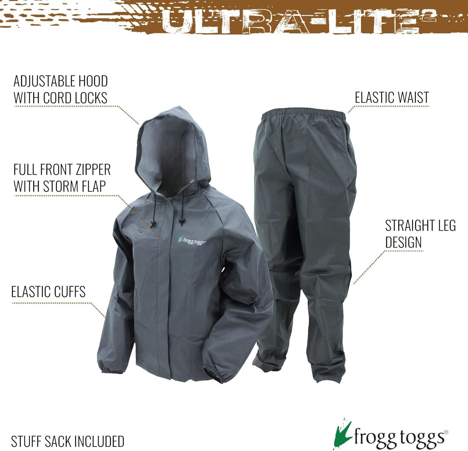 imageFROGG TOGGS mens Ultralite2 Waterproof Breathable Rain JacketCarbon