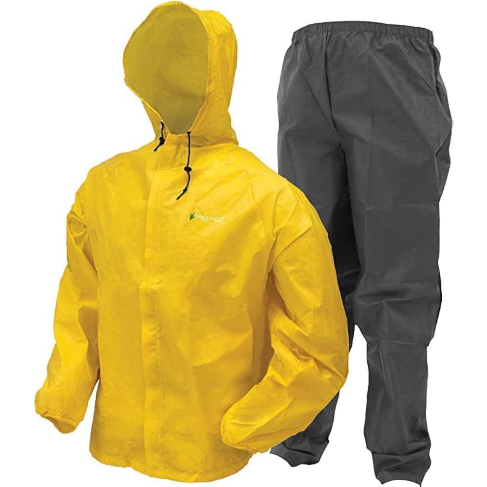 imageFROGG TOGGS mens Ultralite2 Waterproof Breathable Rain JacketYellowBlack