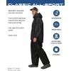 imageFROGG TOGGS Mens Classic AllSport 3Layer Waterproof Breathable Rain SuitBlackBlack