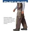 imageFROGG TOGGS Mens Pilot II Guide Waterproof Breathable Rain BibStone and Taupe