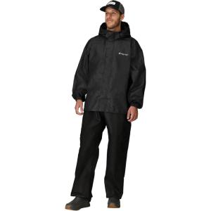 imageFROGG TOGGS Mens Classic AllSport 3Layer Waterproof Breathable Rain SuitBlackBlack
