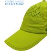 image:imageFROGG TOGGS Womens Womens Chilly Pro Performance Cooling Ponytail CapLime Green