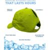 image:imageFROGG TOGGS Womens Womens Chilly Pro Performance Cooling Ponytail CapLime Green