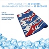 image:imageFROGG TOGGS Chilly Pad Pro Soft Microfiber Instant Cooling Towel Machine Washable 33x105Americana Camo