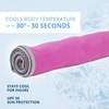 image:imageFROGG TOGGS Chilly Pad Pro Soft Microfiber Instant Cooling Towel Machine Washable 33x105Pink