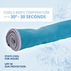 image:imageFROGG TOGGS Chilly Pad Pro Soft Microfiber Instant Cooling Towel Machine Washable 33x105Pool Blue