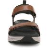 imageVionic Mens Walk Max Wanderer SandalHazelnut Leather  Mesh