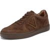 imageVionic Mens Lucas Court SneakerDark Brown Suede