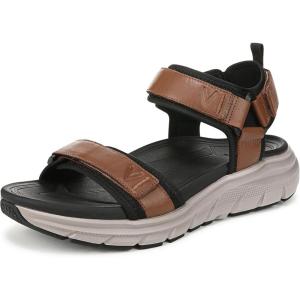imageVionic Mens Walk Max Wanderer SandalHazelnut Leather  Mesh