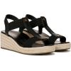imageVionic Womens Calera Wedge SandalBlack Leather