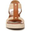 imageVionic Womens Calera Wedge SandalCamel Brown Leather