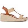 imageVionic Womens Calera Wedge SandalCamel Brown Leather