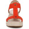 imageVionic Womens Calera Wedge SandalCherry Tomato NubuckFabric