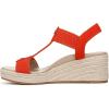 imageVionic Womens Calera Wedge SandalCherry Tomato NubuckFabric
