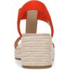 imageVionic Womens Calera Wedge SandalCherry Tomato NubuckFabric