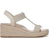 imageVionic Womens Calera Wedge SandalCream Snake LeatherFabric
