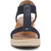 imageVionic Womens Calera Wedge SandalNavy Leather