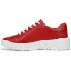 imageVionic Womens Kearny Lace Up SneakerRed Leather