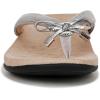 imageVionic Womens Rest Bella II Toepost SandalAluminum Ribbed Metal