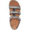 imageVionic Womens Womens Rest Amber Backstrap Sandal  Ladies Adjustable Walking Sandals with Concealed Orthotic Arch SupportBlack Metallic Linen