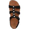 imageVionic Womens Womens Rest Amber Backstrap Sandal  Ladies Adjustable Walking Sandals with Concealed Orthotic Arch SupportBlack Woven Faux Leather