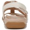 imageVionic Womens Womens Rest Amber Backstrap Sandal  Ladies Adjustable Walking Sandals with Concealed Orthotic Arch SupportCream White Faux Leather