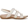 imageVionic Womens Womens Rest Amber Backstrap Sandal  Ladies Adjustable Walking Sandals with Concealed Orthotic Arch SupportCream White Faux Leather