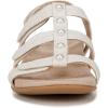 imageVionic Womens Womens Rest Amber Backstrap Sandal  Ladies Adjustable Walking Sandals with Concealed Orthotic Arch SupportCream White Faux Leather