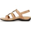 imageVionic Womens Womens Rest Amber Backstrap Sandal  Ladies Adjustable Walking Sandals with Concealed Orthotic Arch SupportGold Cork