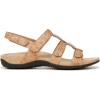imageVionic Womens Womens Rest Amber Backstrap Sandal  Ladies Adjustable Walking Sandals with Concealed Orthotic Arch SupportGold Cork