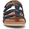 imageVionic Womens Womens Rest Amber Backstrap Sandal  Ladies Adjustable Walking Sandals with Concealed Orthotic Arch SupportNavy Metal Linen