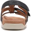 imageVionic Womens Womens Rest Amber Backstrap Sandal  Ladies Adjustable Walking Sandals with Concealed Orthotic Arch SupportNavy Metal Linen