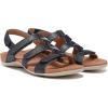imageVionic Womens Womens Rest Amber Backstrap Sandal  Ladies Adjustable Walking Sandals with Concealed Orthotic Arch SupportNavy Metal Linen
