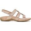 imageVionic Womens Womens Rest Amber Backstrap Sandal  Ladies Adjustable Walking Sandals with Concealed Orthotic Arch SupportRose Gold Metal Linen
