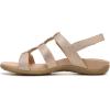 imageVionic Womens Womens Rest Amber Backstrap Sandal  Ladies Adjustable Walking Sandals with Concealed Orthotic Arch SupportRose Gold Metal Linen