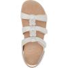 imageVionic Womens Womens Rest Amber Backstrap Sandal  Ladies Adjustable Walking Sandals with Concealed Orthotic Arch SupportSilver Met Linen