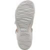 imageVionic Womens Womens Rest Amber Backstrap Sandal  Ladies Adjustable Walking Sandals with Concealed Orthotic Arch SupportSilver Metal Linen