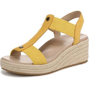 imageVionic Womens Calera Wedge SandalButter Yellow NubuckFabric