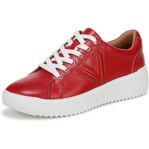 imageVionic Womens Kearny Lace Up SneakerRed Leather