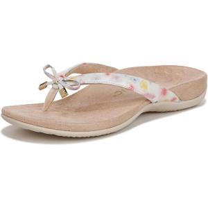 imageVionic Womens Rest Bella II Toepost SandalCream Poppy Print