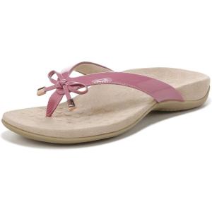 imageVionic Womens Rest Bella II Toepost SandalRhubarb Ptnt