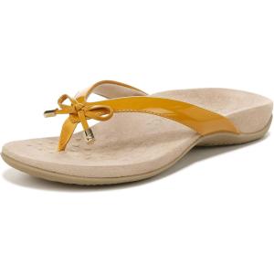 imageVionic Womens Rest Bella II Toepost SandalSunflower Ptnt