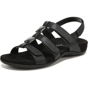 imageVionic Womens Womens Rest Amber Backstrap Sandal  Ladies Adjustable Walking Sandals with Concealed Orthotic Arch SupportBLACK CROCODILE
