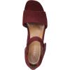 imageVionic Womens Chardonnay Heeled SandalCherry Jubilee Suede Leather
