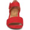 imageVionic Womens Chardonnay Heeled SandalRed Suede