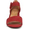 imageVionic Womens Chardonnay Heeled SandalSyrah Red
