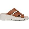 imageVionic Womens Uptown Sunset Slide SandalBrown Leather