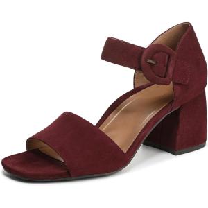 imageVionic Womens Chardonnay Heeled SandalCherry Jubilee Suede Leather